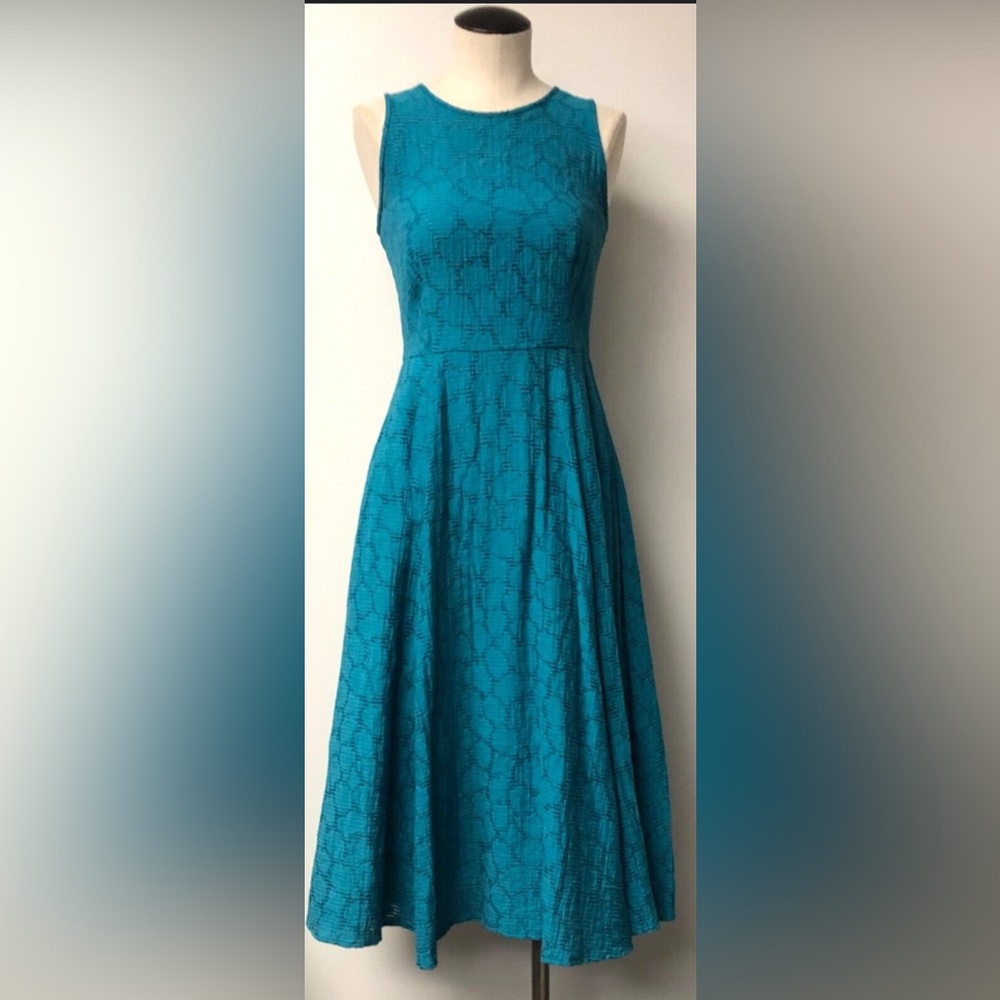 LK Bennett Kiera Jade Blue Dress